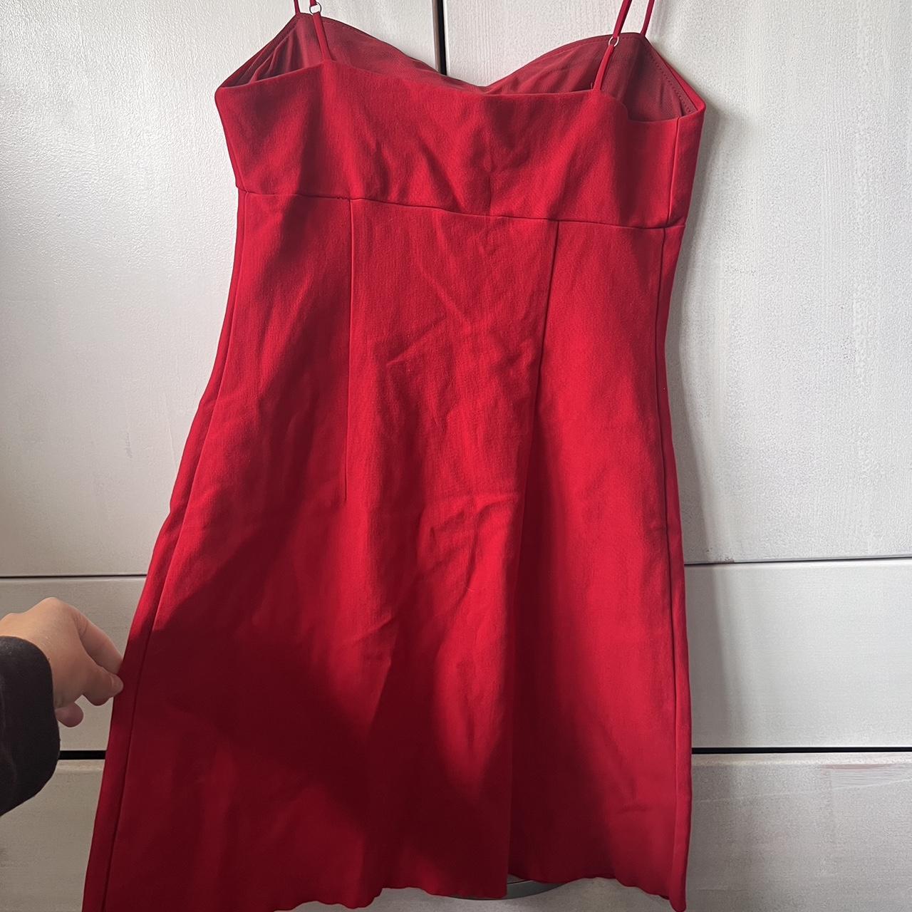 The Classic Urban Outfitters Red Mini Dress. Slight - Depop