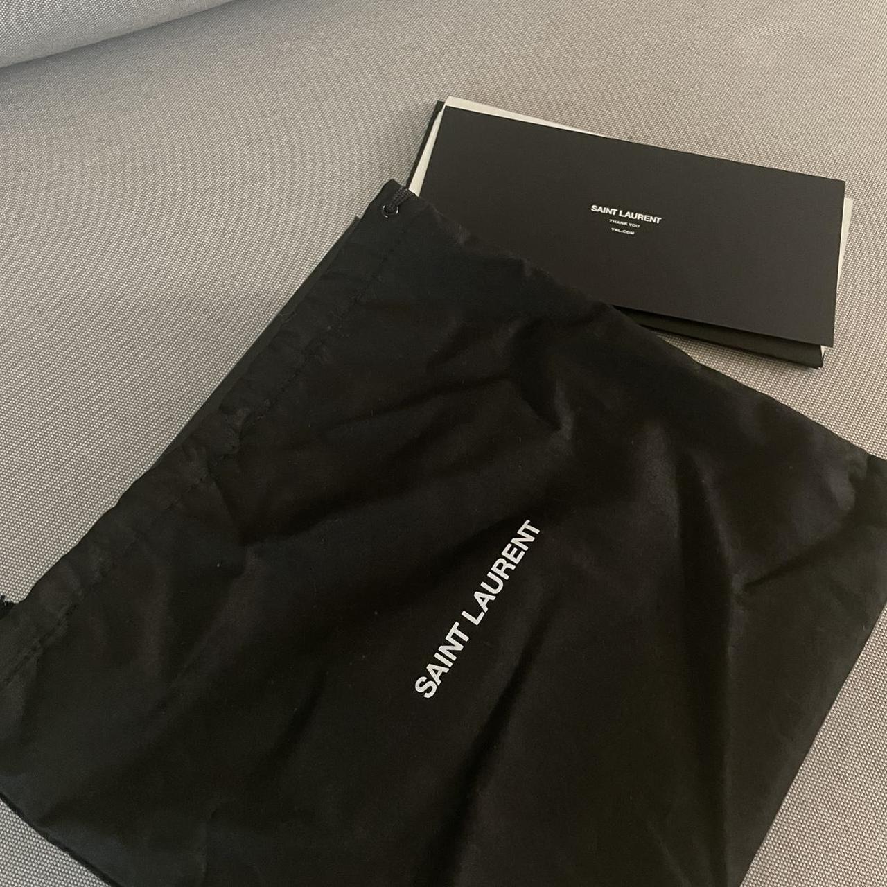 Saint Laurent box, comes with receipt card, card, no... - Depop