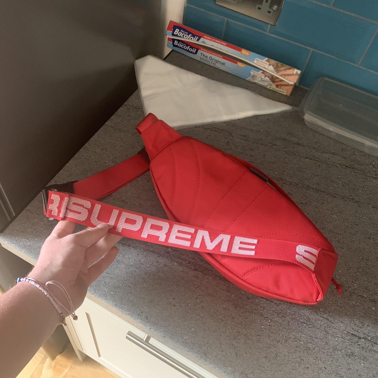 supreme shoulder bag #ss18 PRICE IS FIRM royal blue - Depop