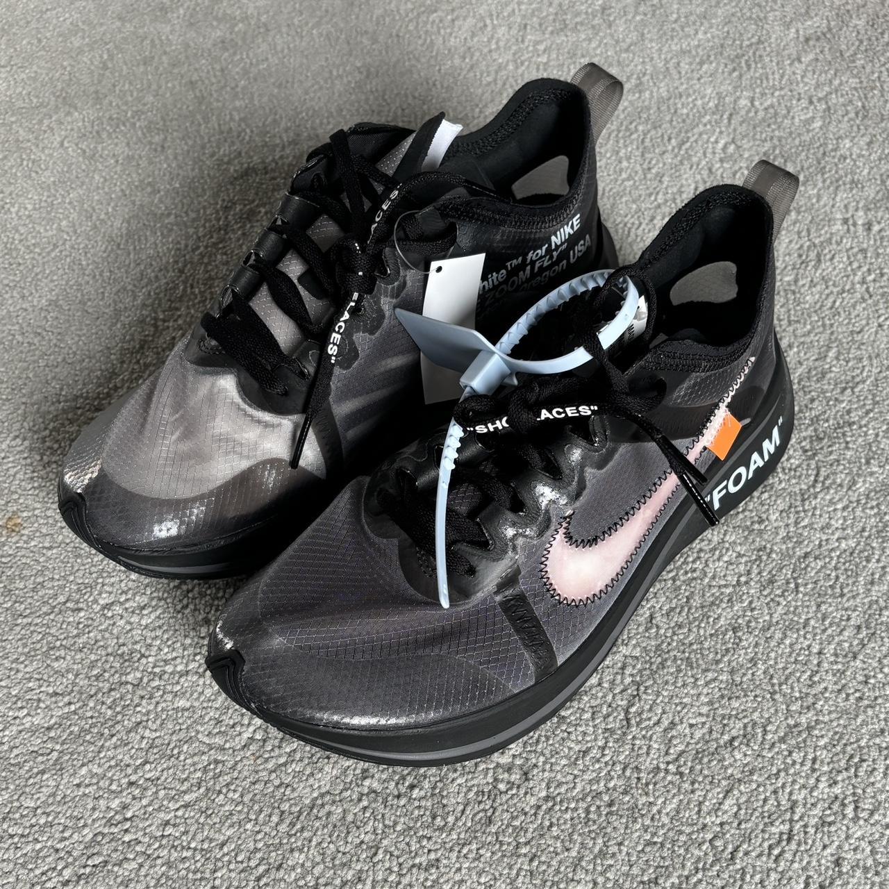 Nike Zoom Fly Off White Black m Silver UK7 Depop