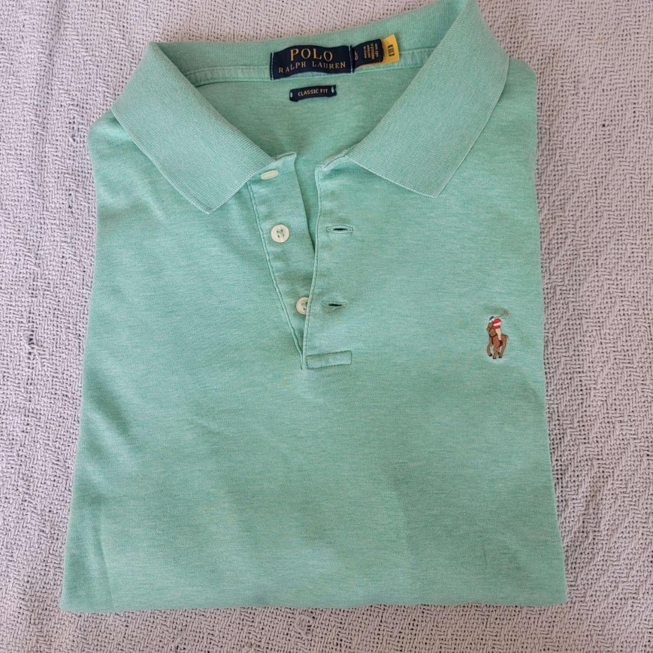 Polo Ralph Lauren Men's Blue and Green Polo-shirts | Depop