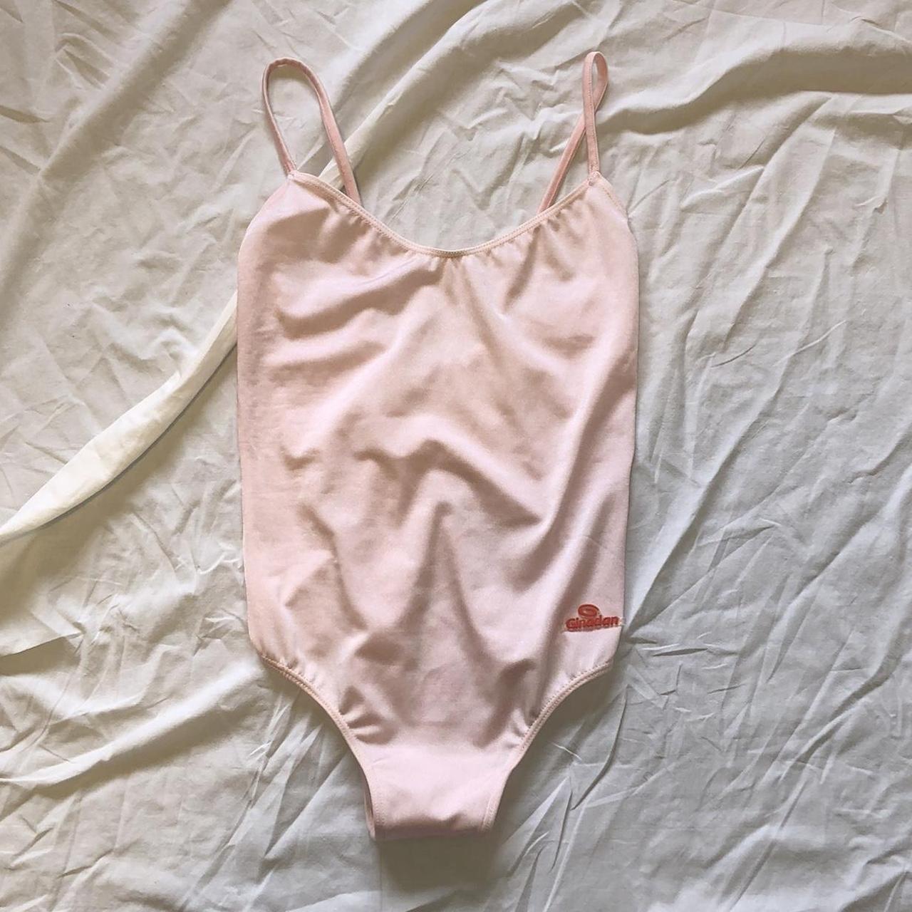 vintage baby pink bodysuit XS - S Made in Spain 🇪🇸... - Depop