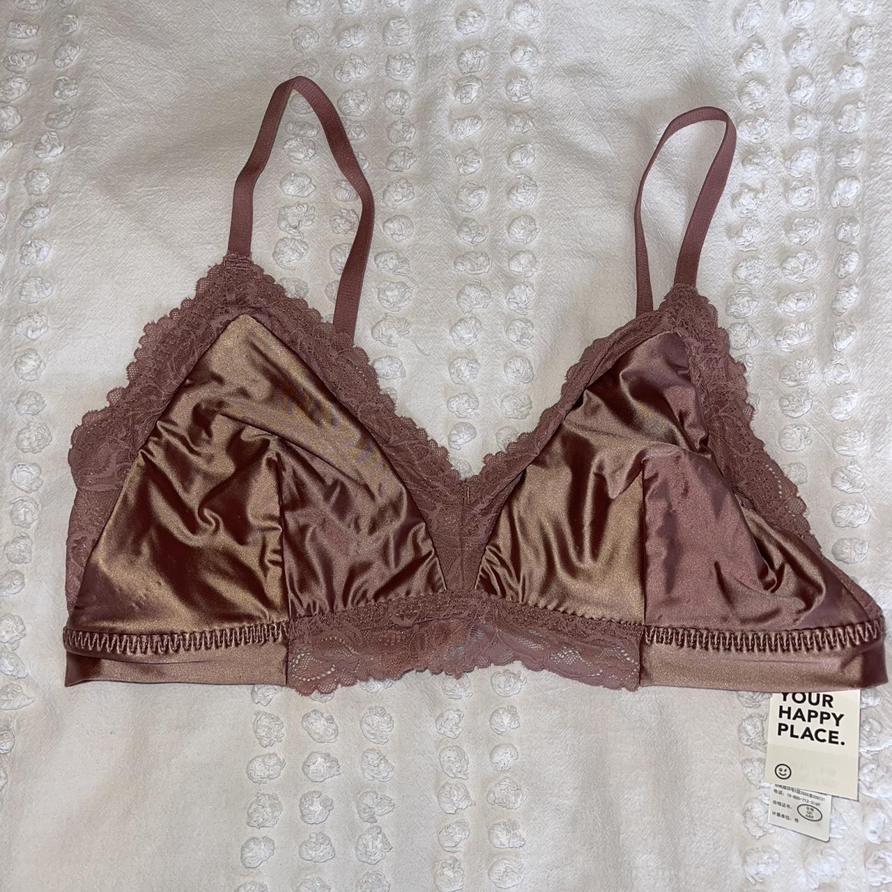 Hollister Gilly Hicks floral lace satin bra /