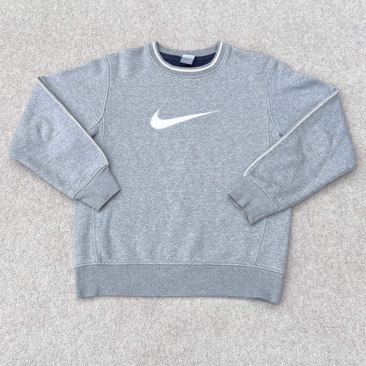 Nike Men's Grey Sweatshirt Depop