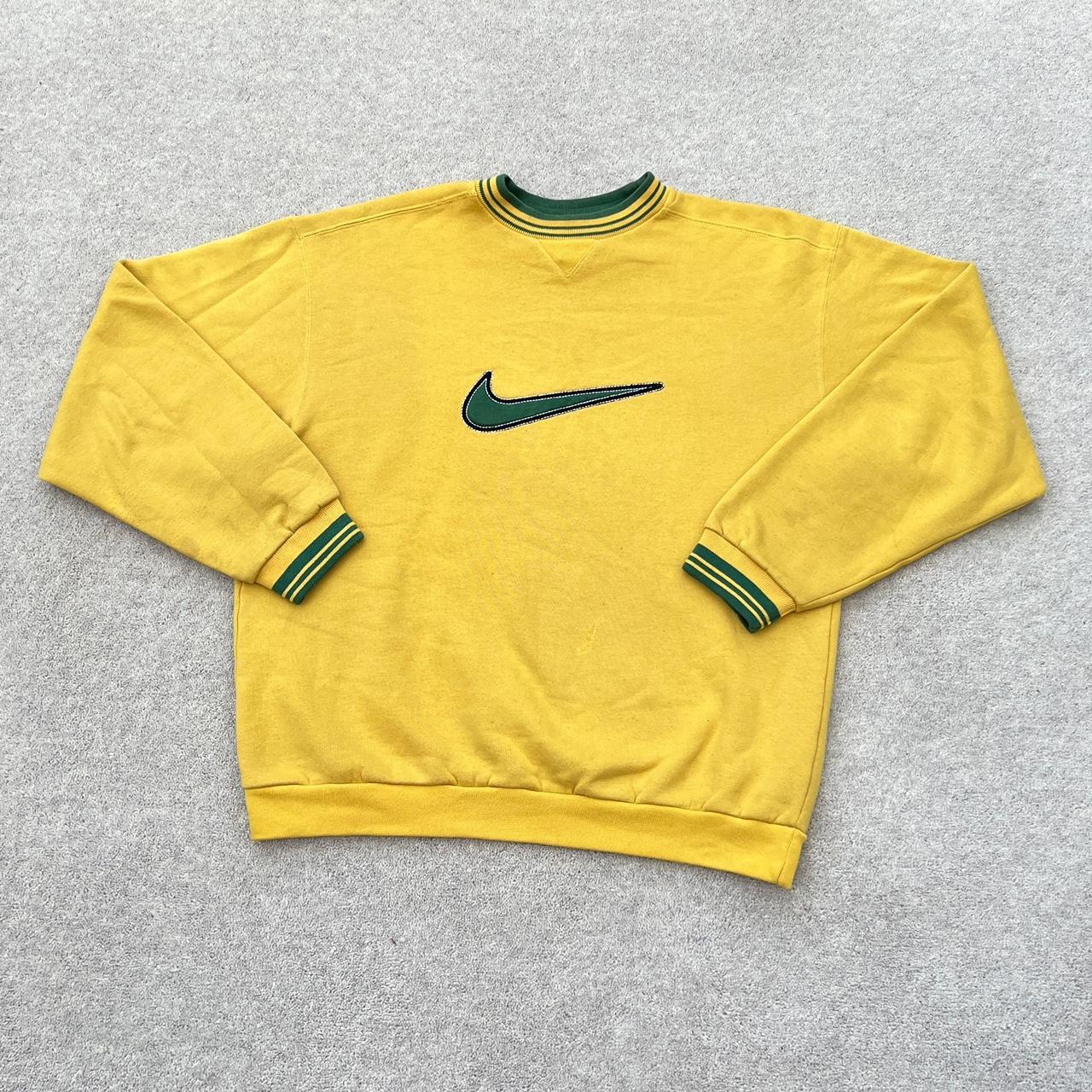 Nike Women's Yellow Sweatshirt Depop