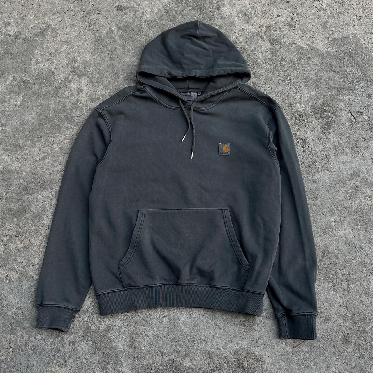 Carhartt Men's Grey Hoodie Depop