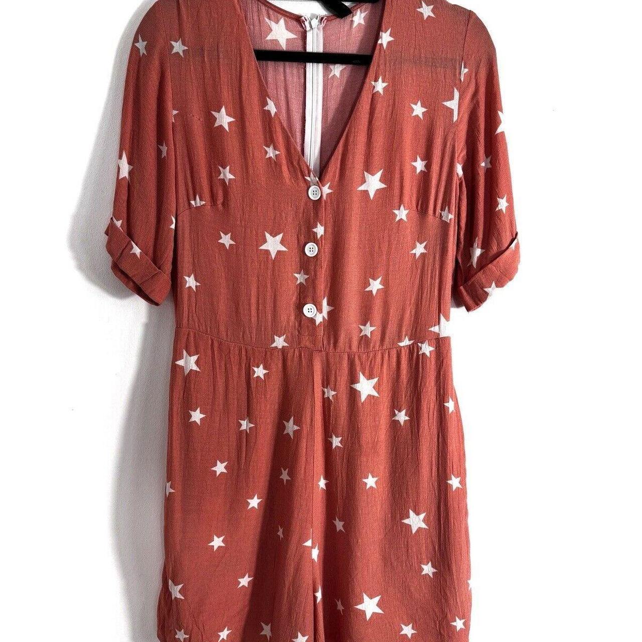Nobody's Child Star Playsuit Size 12 UK Salmon Depop