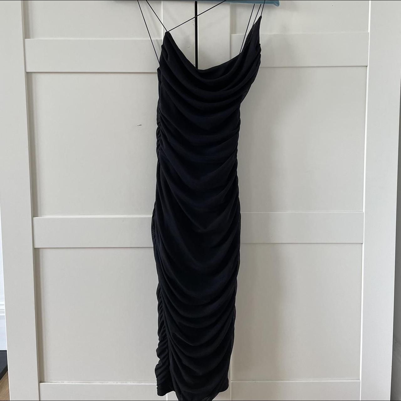 OhPolly cowl neck midi dress black... - Depop