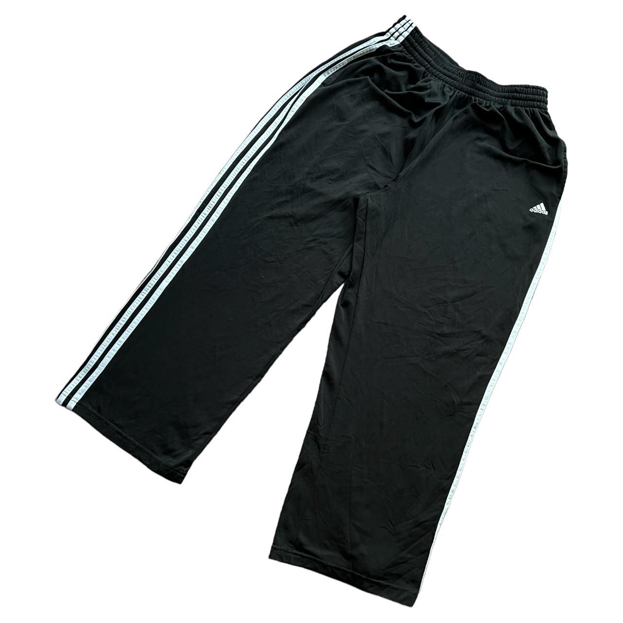 Adidas Men's Black and White Joggerstracksuits Depop