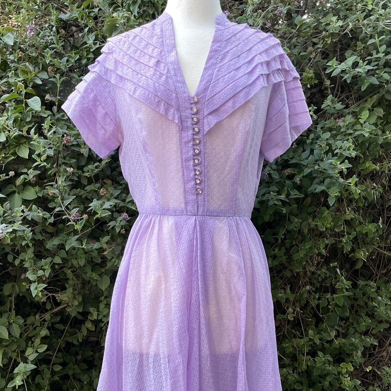 Lilac shop sheer dress