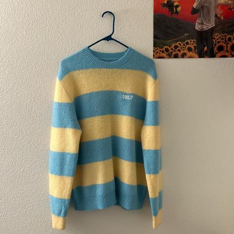 Golf Wang striped mohair sweater Never Worn Size... - Depop