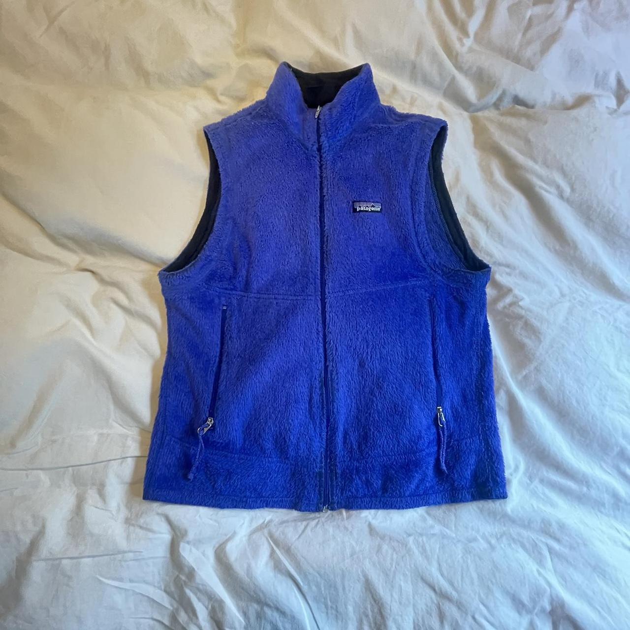PATAGONIA VINTAGE FLEECE VEST GILET Purple dark Depop