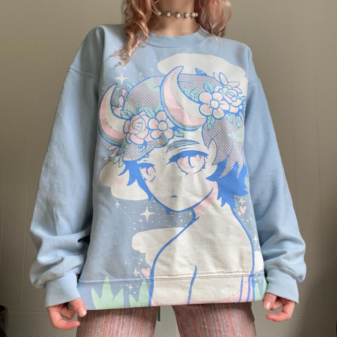 On sale Rare Omocat Demonboy softie animecore sweatshirt sz s *please read description*