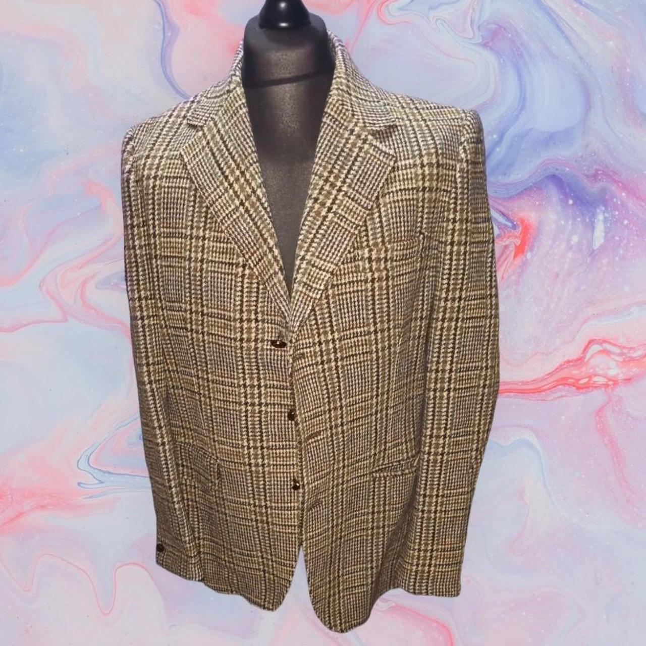 🍂 Vintage Hand-Woven Harris Tweed Jacket - Timeless | Depop