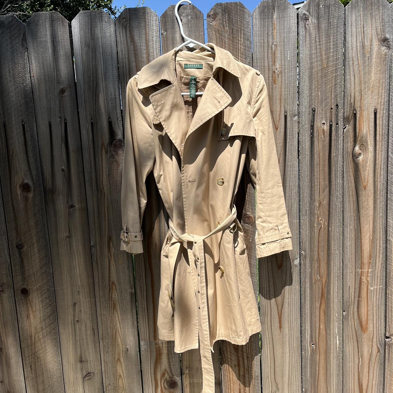LAUREN by RALPH LAUREN , authentic khaki trench coat...