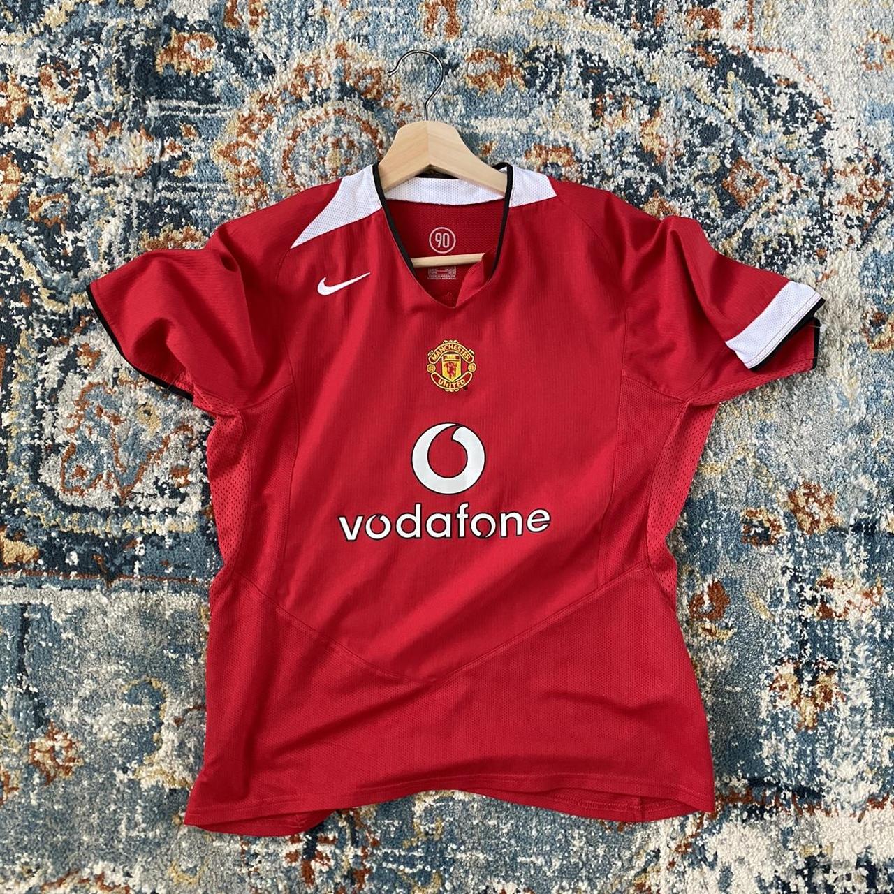 Vintage Nike Manchester United Womens Vodafone Home Shirt 