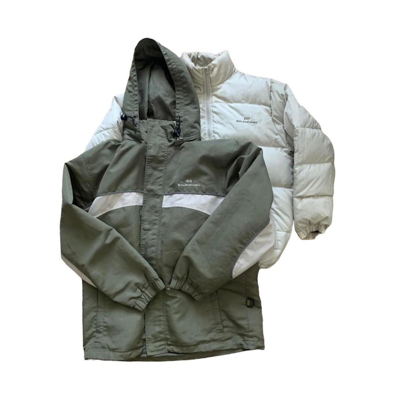 balenciaga windbreaker mens silver