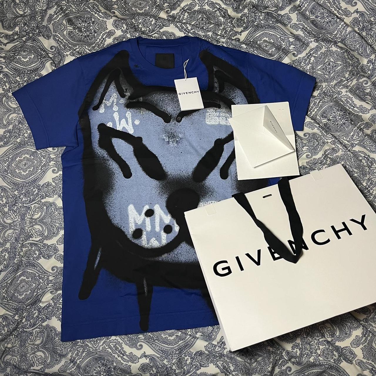Givenchy x Chito Blue Dog T-shirt Designed by | Depop