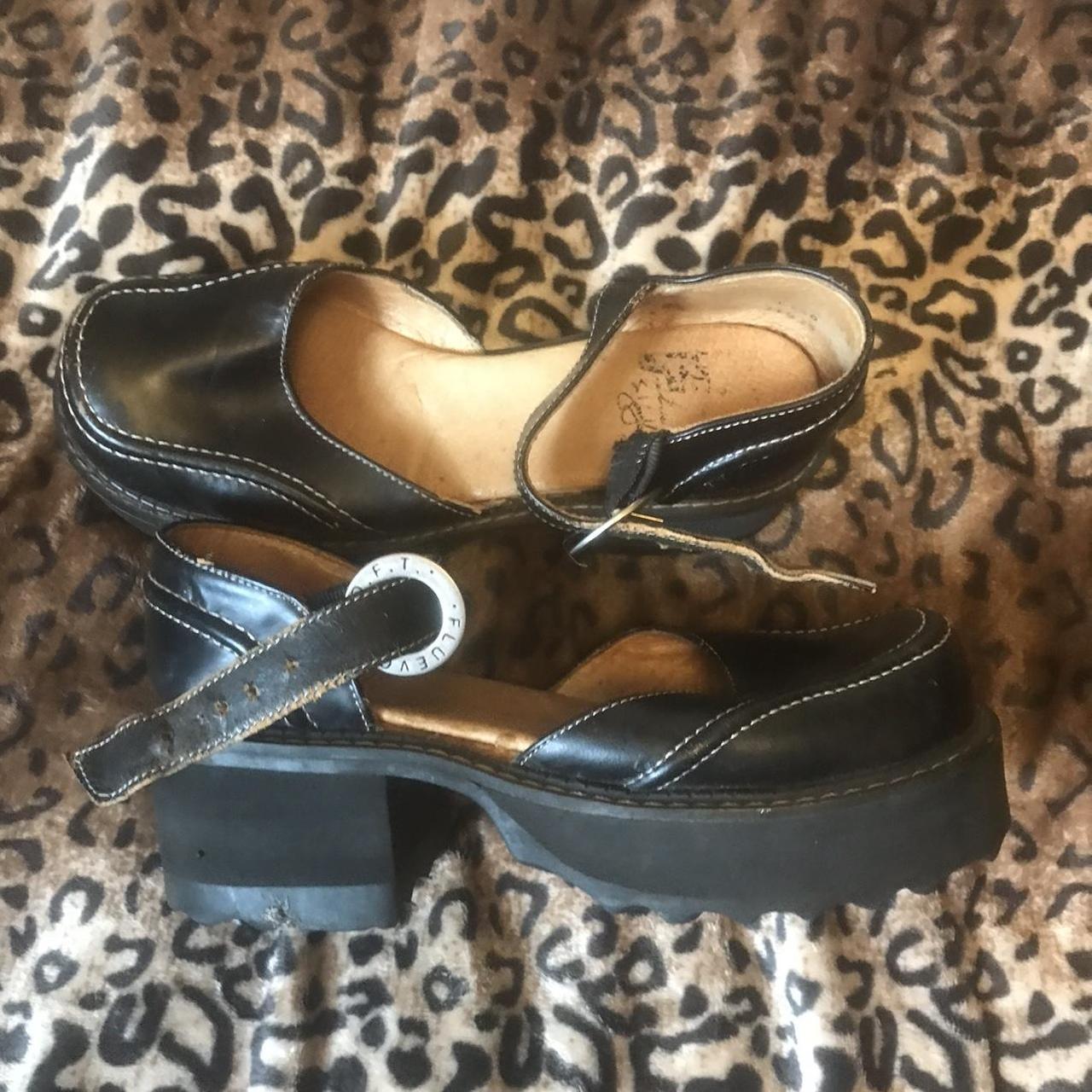 Fluevog Italian Designer Sandals Black Platform... - Depop