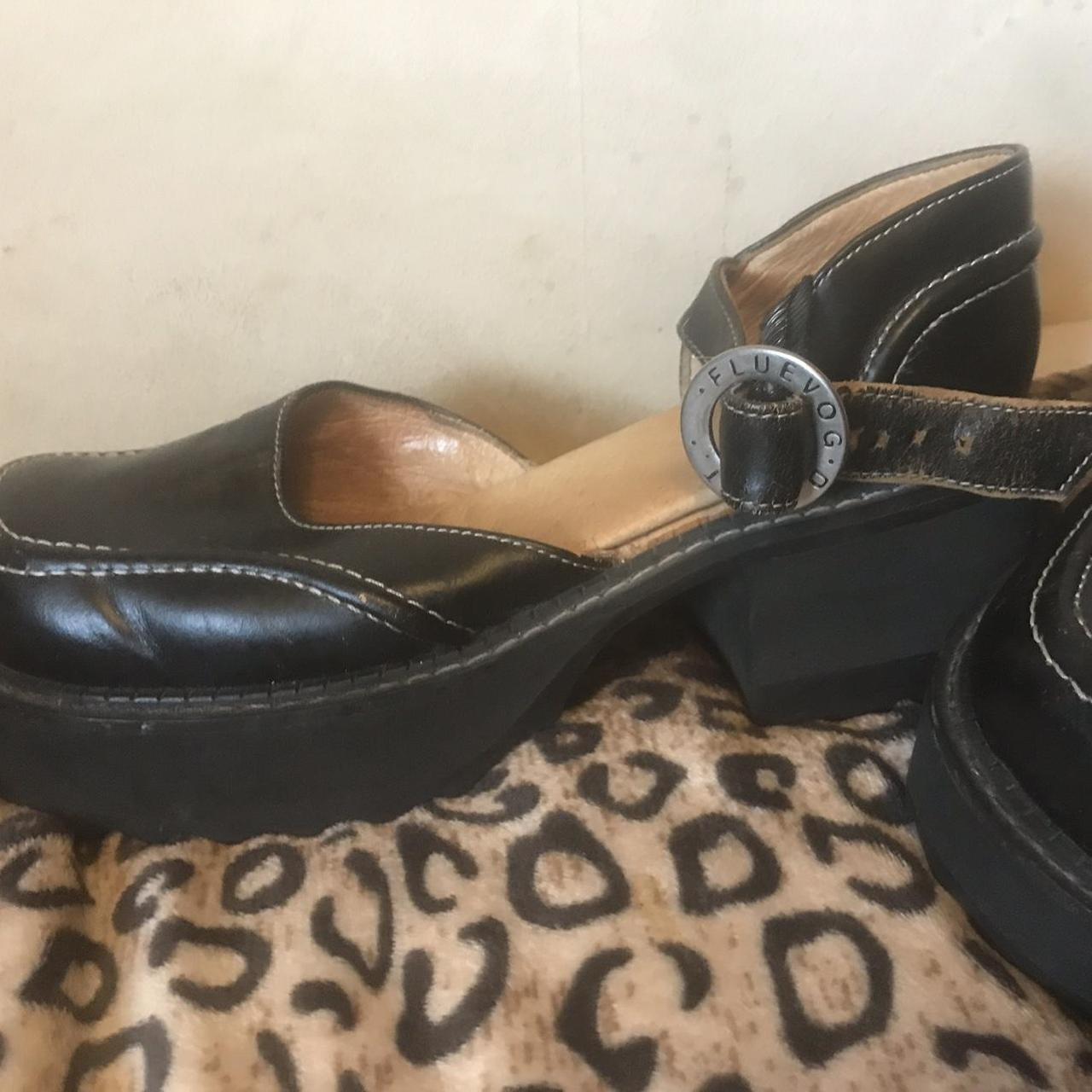 Fluevog Italian Designer Sandals Black Platform... - Depop