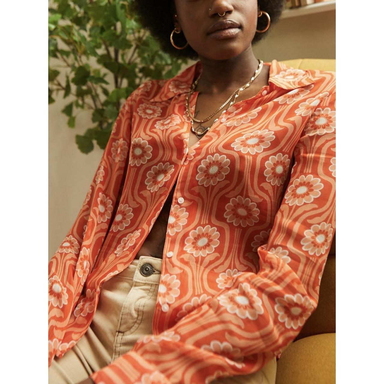 Beautiful urban outfitters floral shirt. Very 70 s