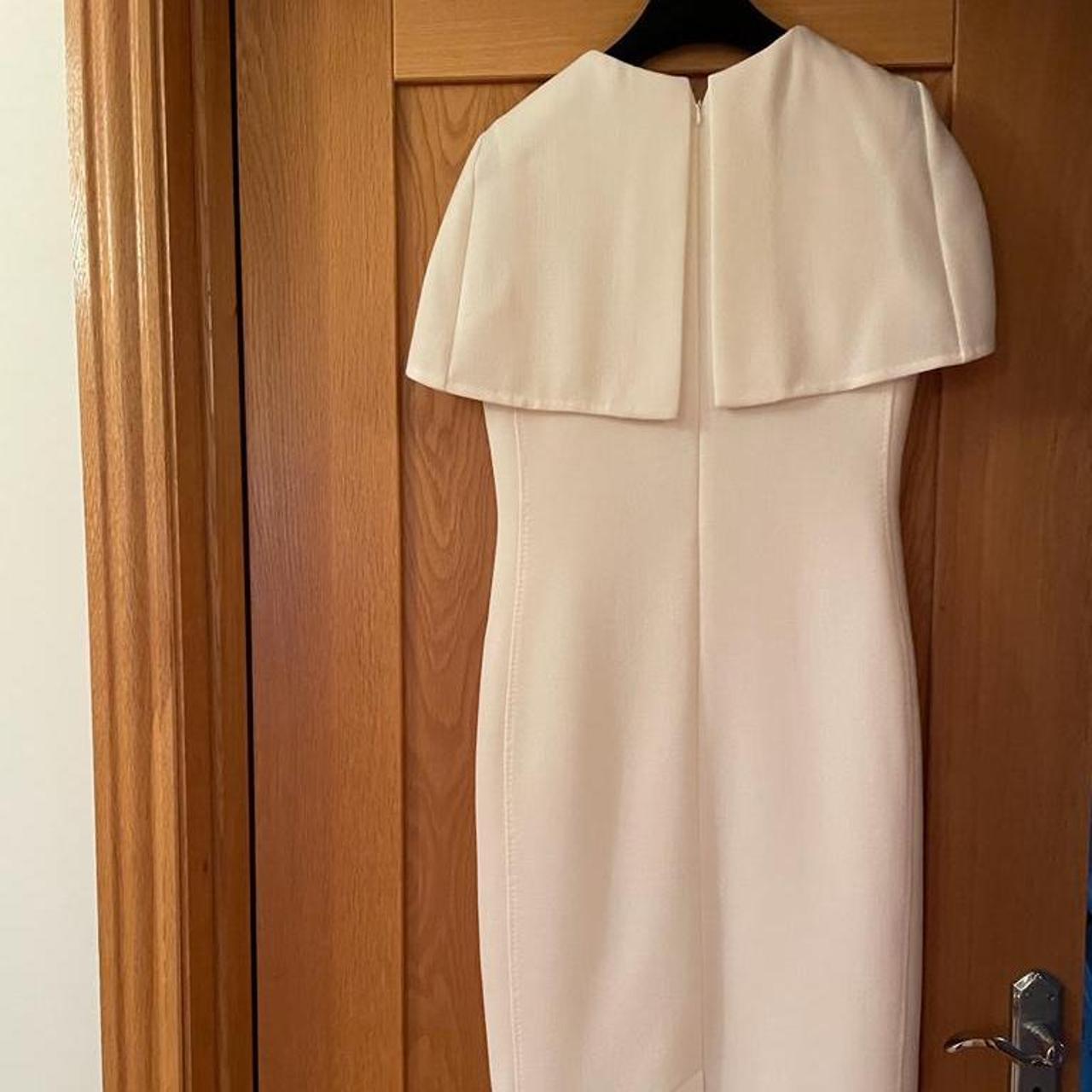 Louise Kennedy cream cape dress, worn once and Depop