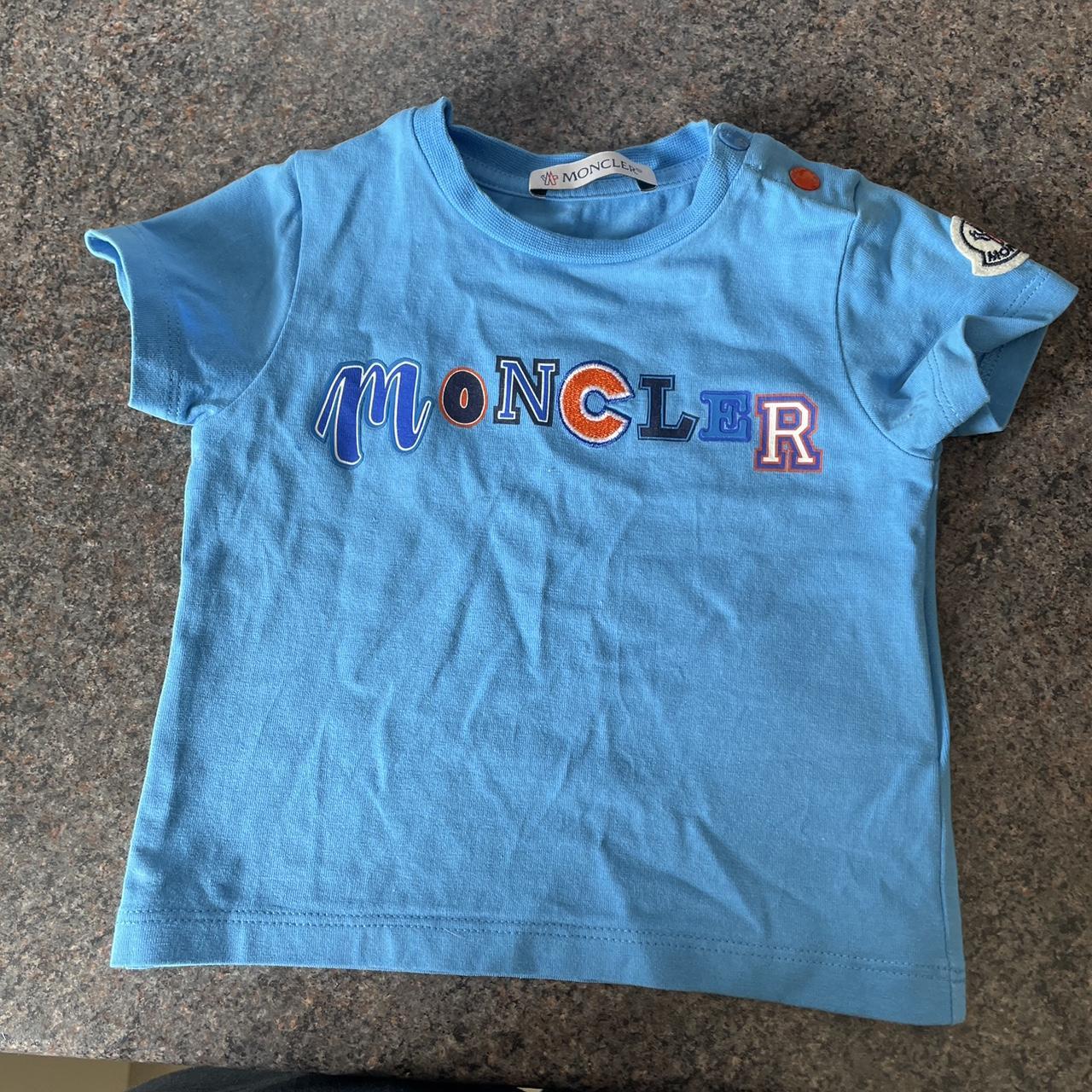 Baby boys Moncler Tshirt Perfect condition Age 36... Depop