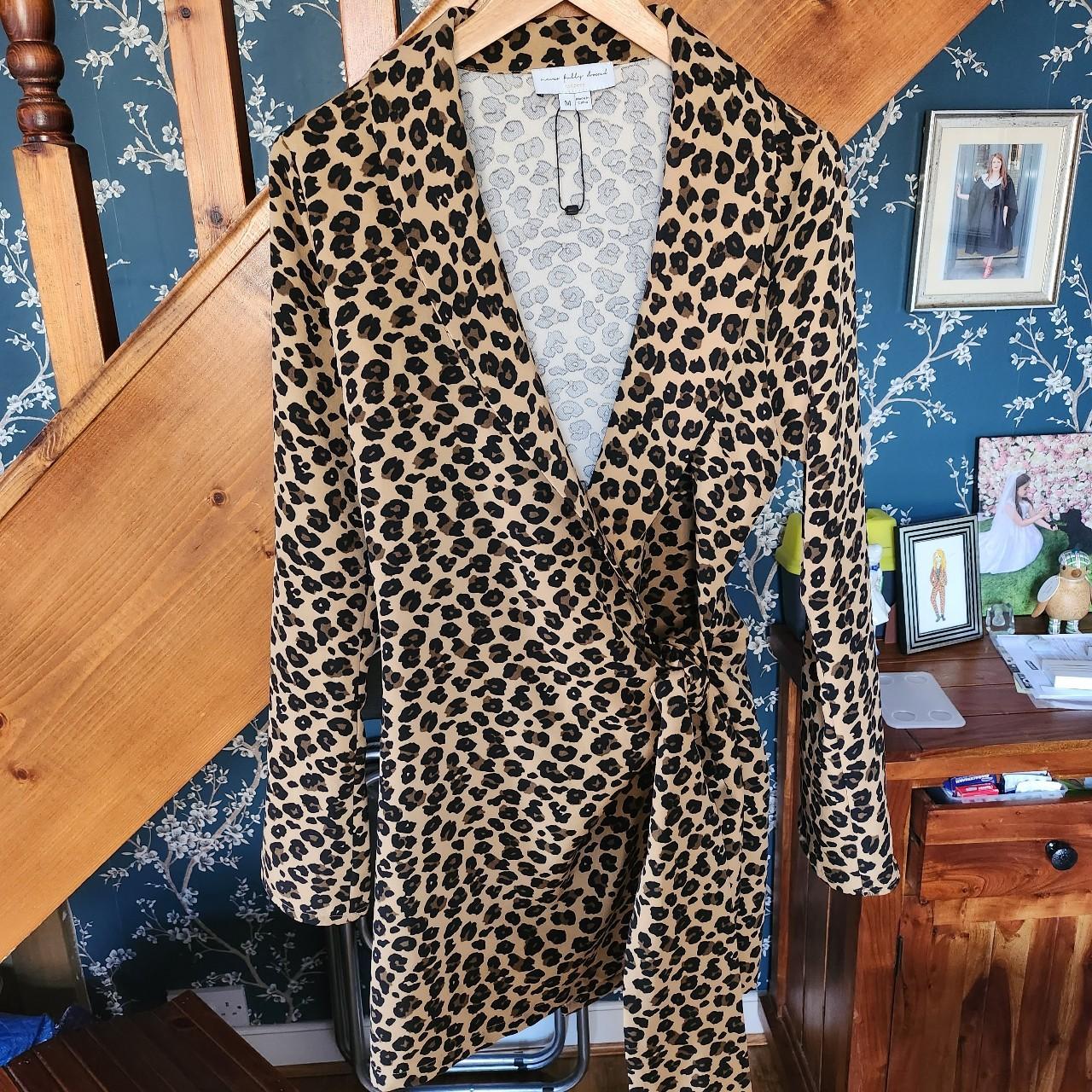 Never Fully Dressed leopard print wrap dress Size M... - Depop