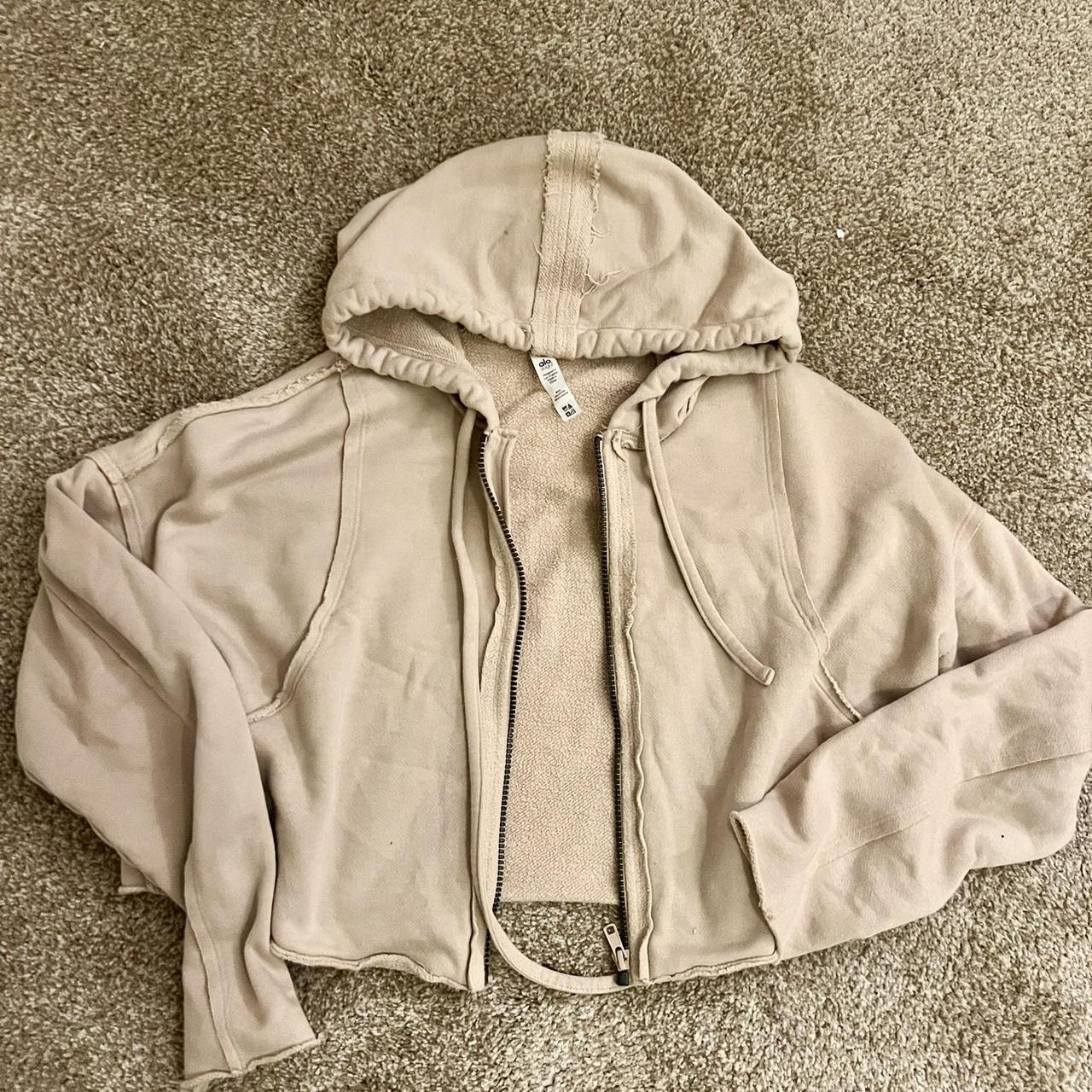 Alo Yoga Nude Zip Up. This is the perfect throw on... - Depop