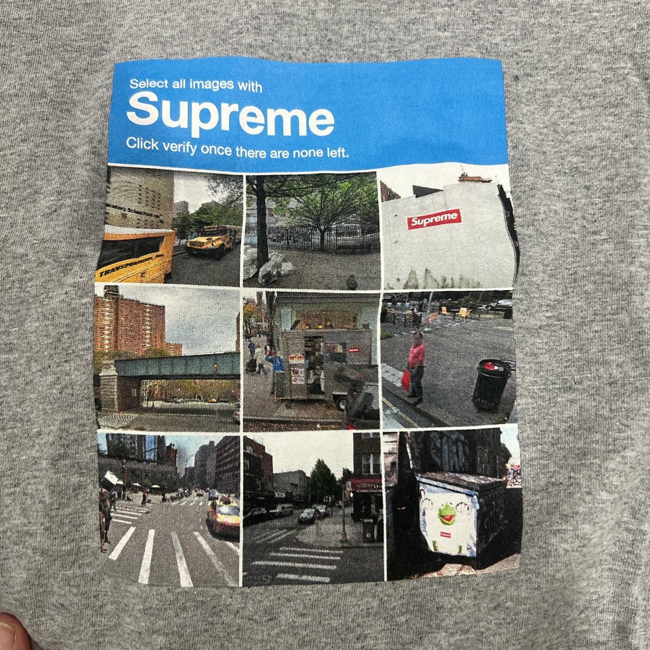 Supreme verify tee heather grey Never worn - Depop