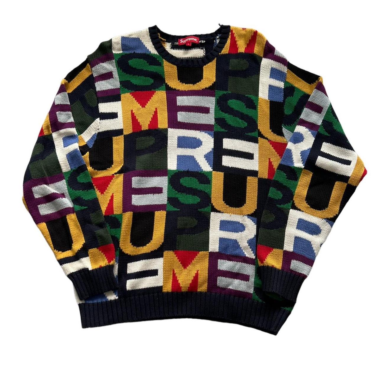 Supreme Script Varsity Puffy Jacket FW16 Black Size | Depop