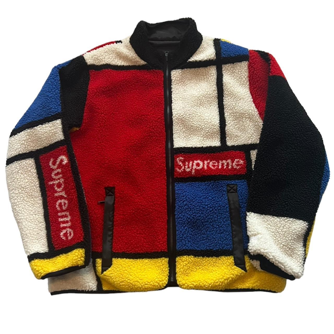 Supreme Script Varsity Puffy Jacket Red Men's - FW16 - US