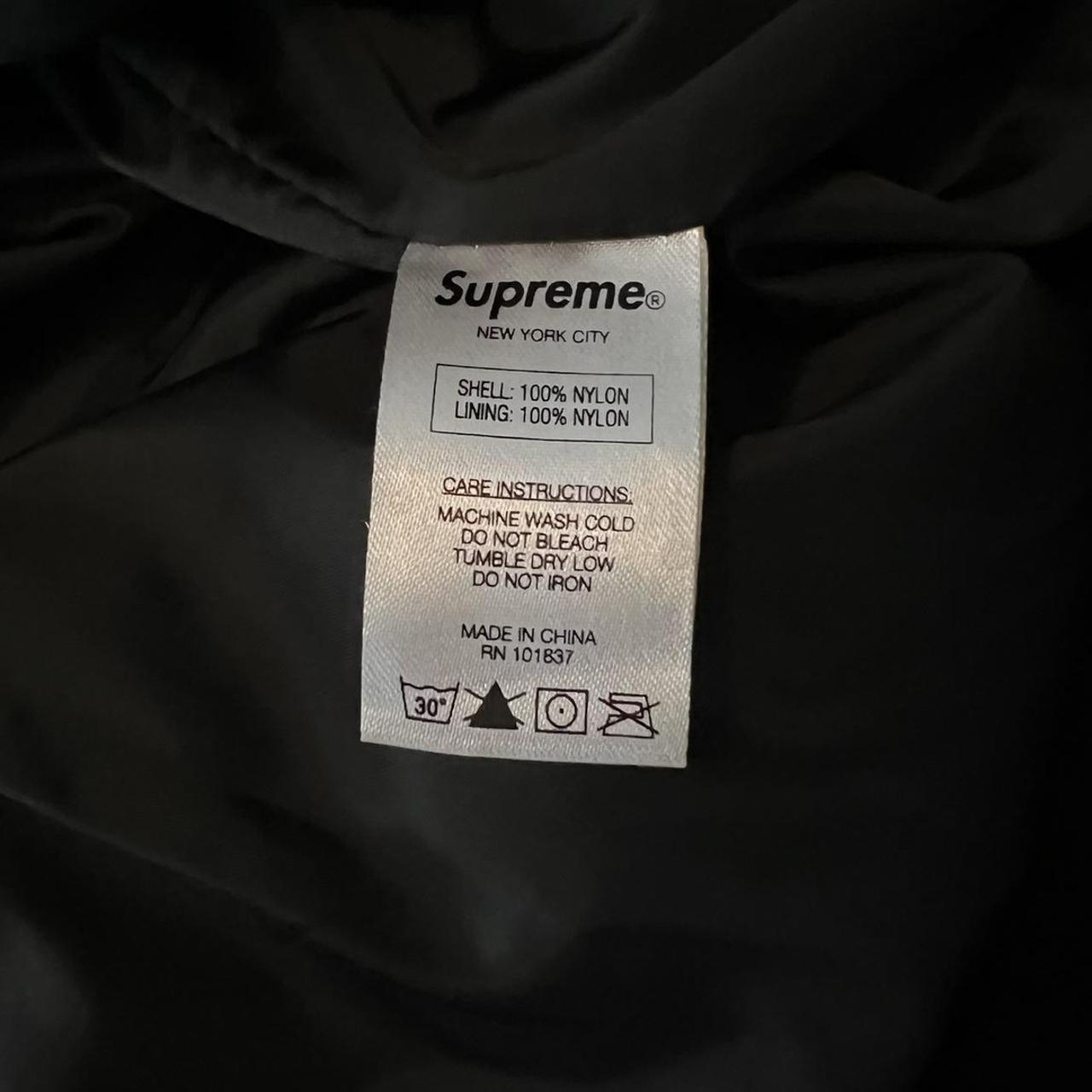 Supreme Script Varsity Puffy Jacket FW16 Black Size | Depop Supreme Script Varsity Puffy Jacket FW16 Black Size | Depop