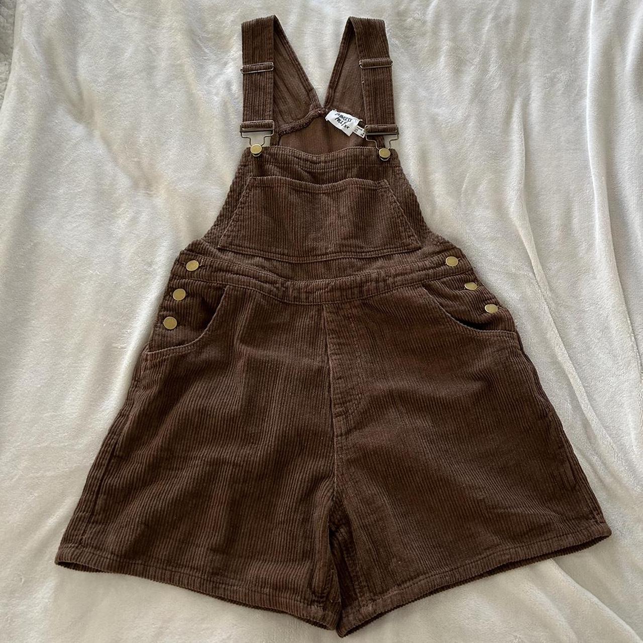 Princess Polly Women's Brown Dungareesoveralls Depop
