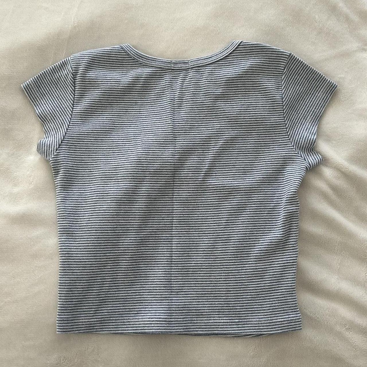Brandy Melville (John Galt) poppy embroidery striped... Depop