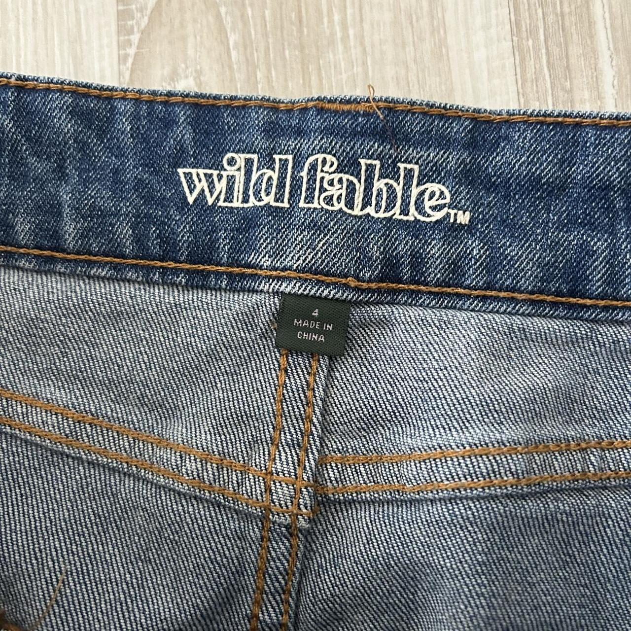 Wild Fable raw hem denim mini skirt! No flaws, only... - Depop