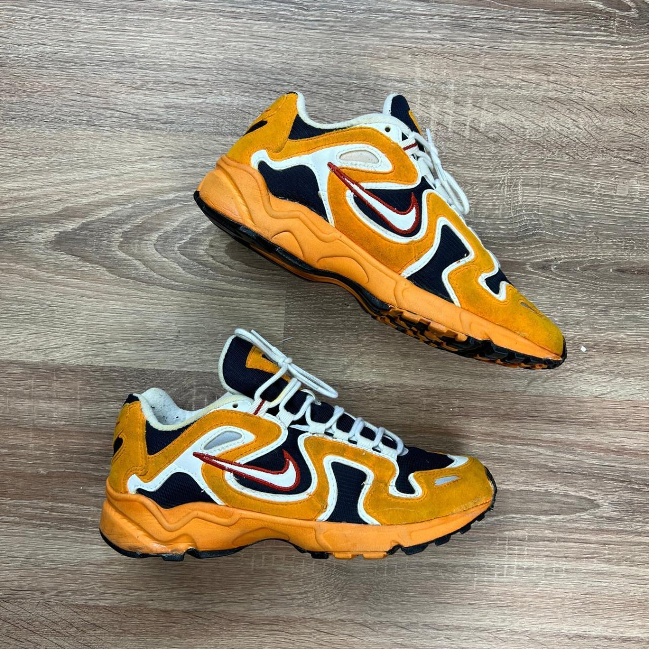 Vintage 1998 Orange Nike Air Persues trainers great