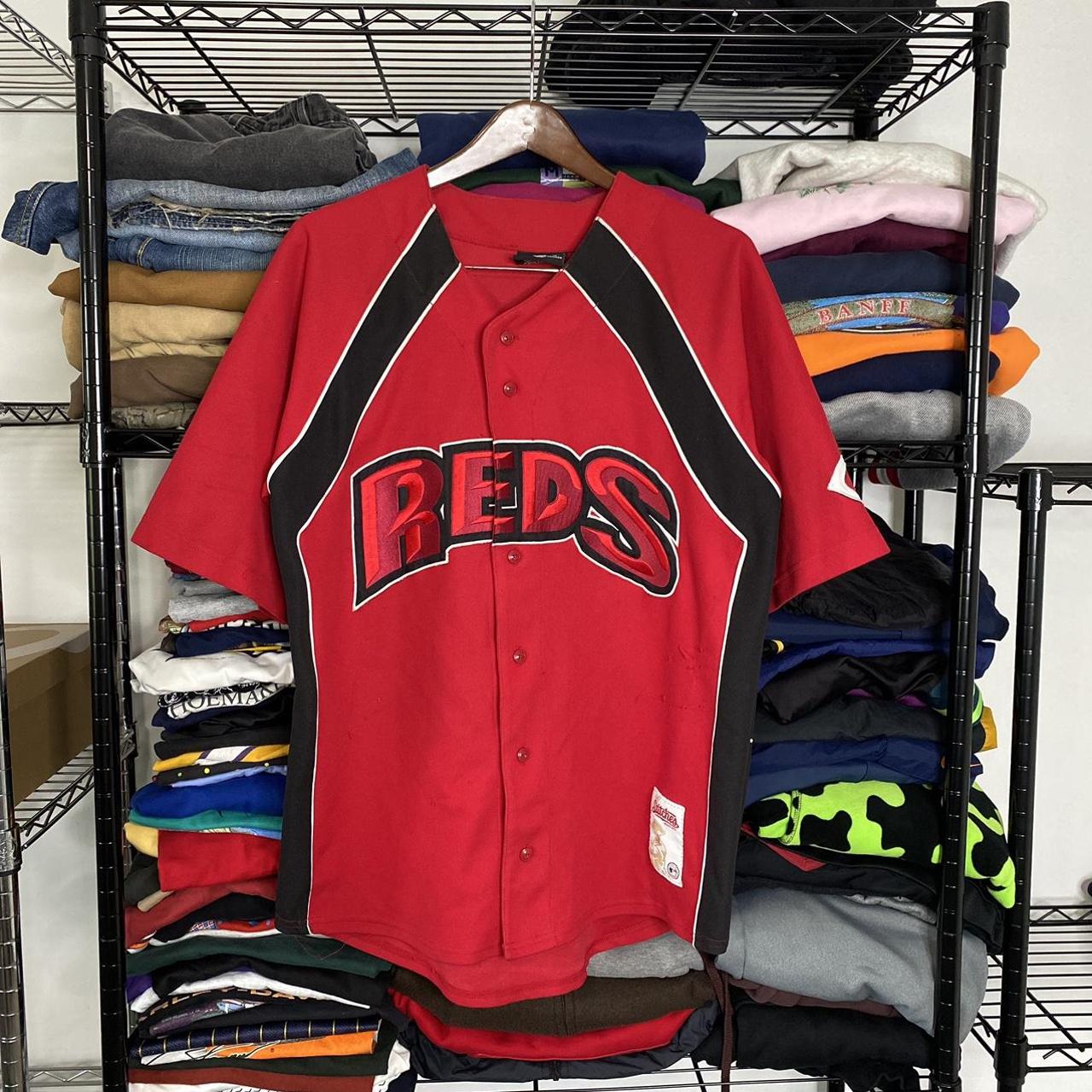 Vintage Majestic Cincinnati Reds Jersey ⚾️ Griffey - Depop