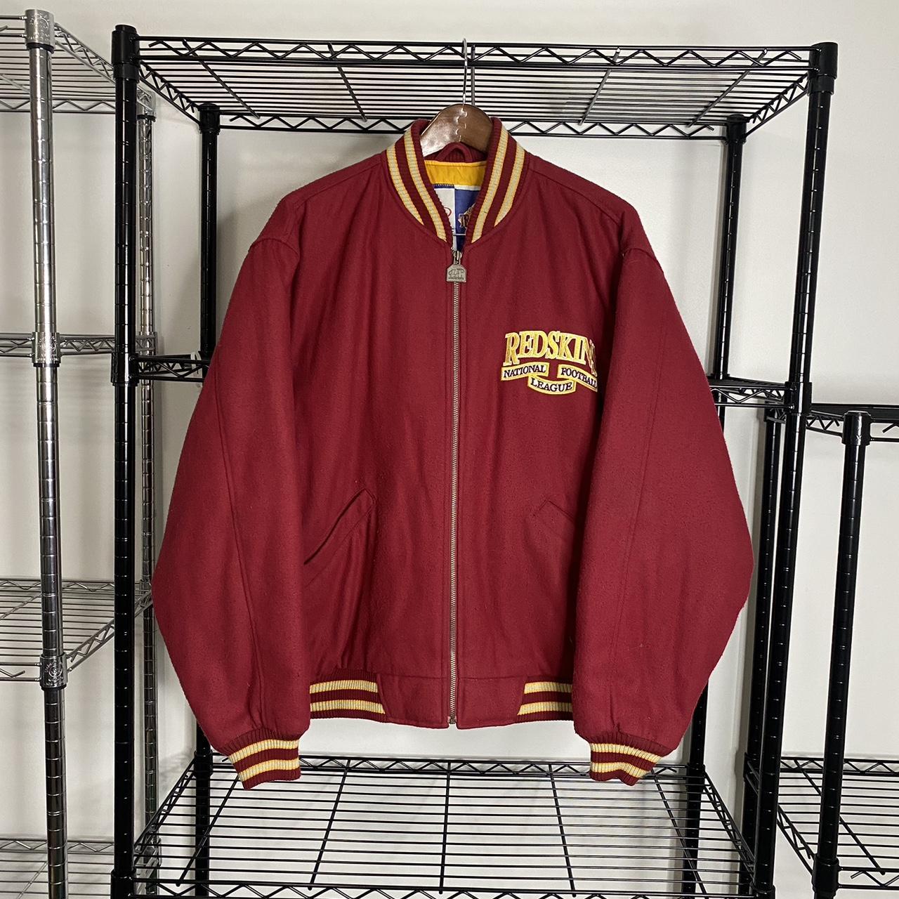 washington redskins starter jacket Large Vintage - Depop