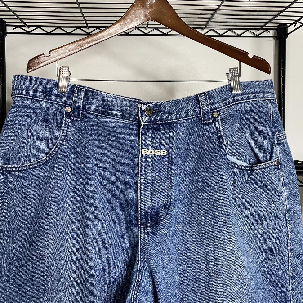 Vintage BOSS baggy jeans. Back pocket hit Size: - Depop