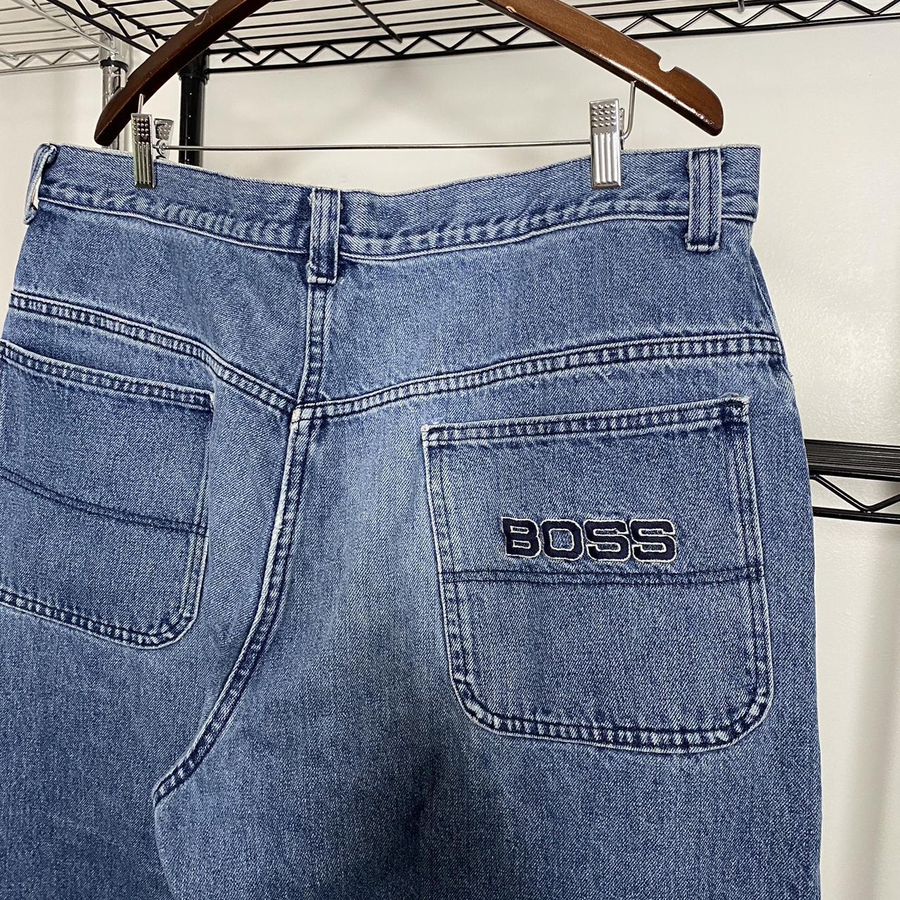 Vintage BOSS baggy jeans. Back pocket hit Size: - Depop