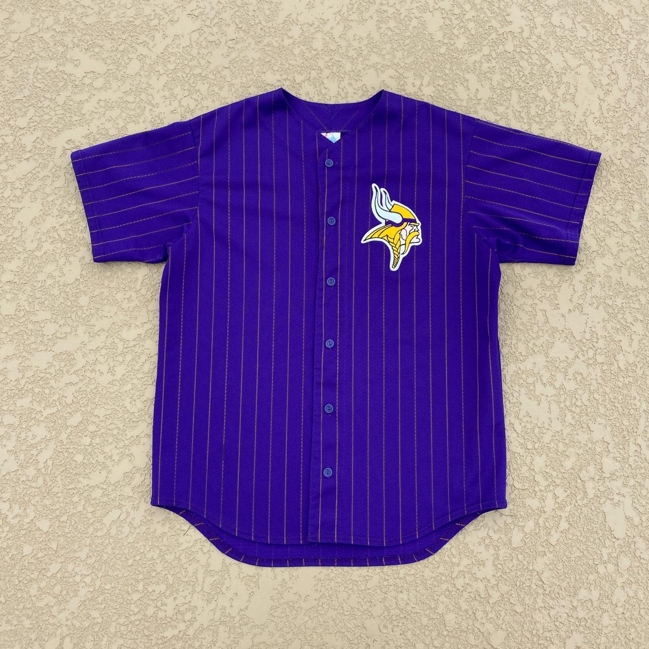 Vintage 90s Majestic Minnesota Vikings jersey Sz L... - Depop