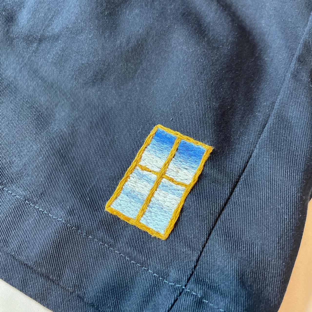 Loose Fit Navy Blue Dickies With Embroidered - Depop