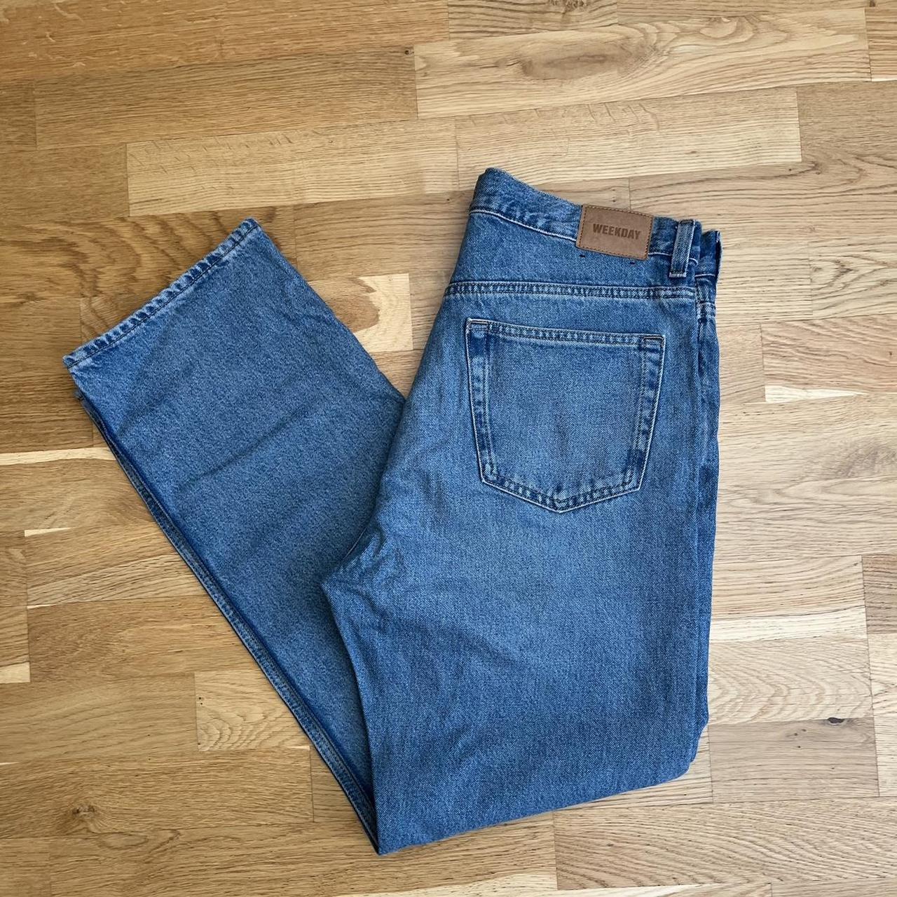 Weekday space relaxed straight jeans 32/32 Very... - Depop