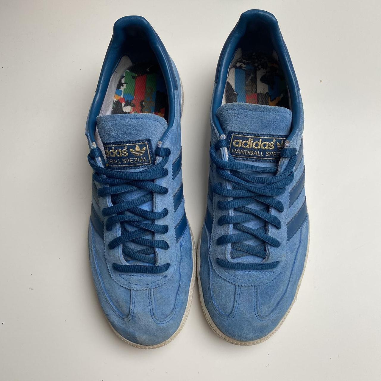 Adidas spezial trainers blue suede / white... - Depop