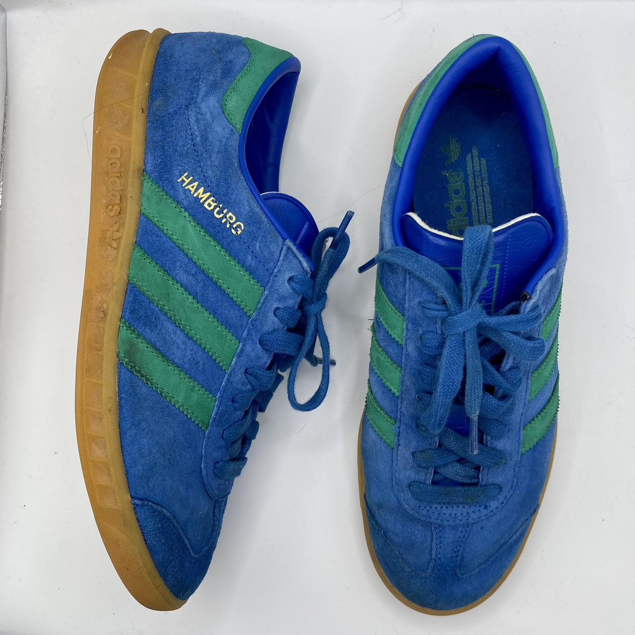 Adidas hamburg trainers blue on sale