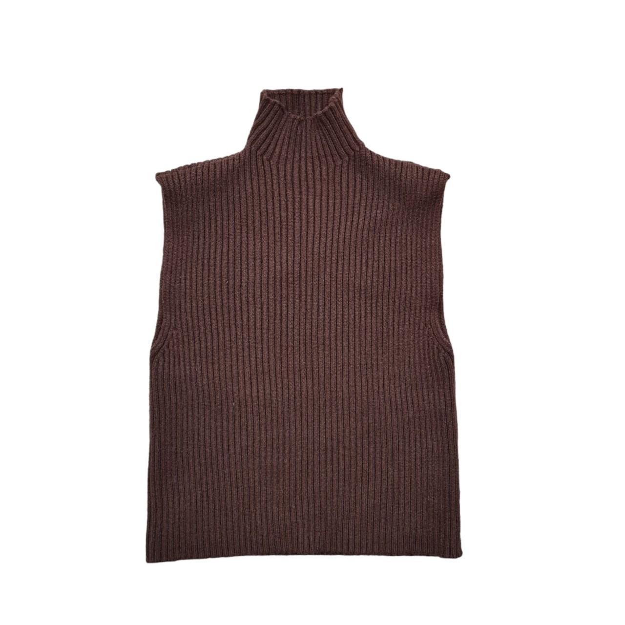 Zara cropped brown high neck jumper Only worn a... Depop