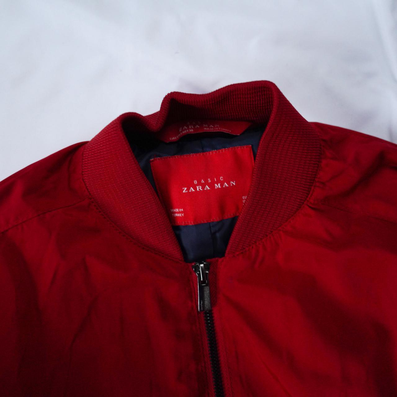 Zara Men's Red Jacket Depop