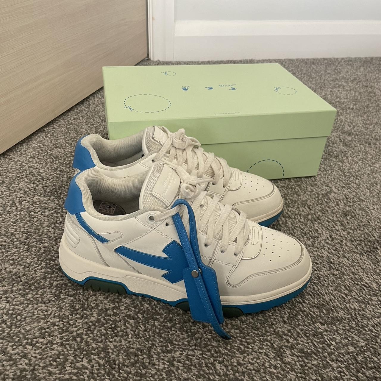 off white trainers - size 8 - excellent condition... - Depop