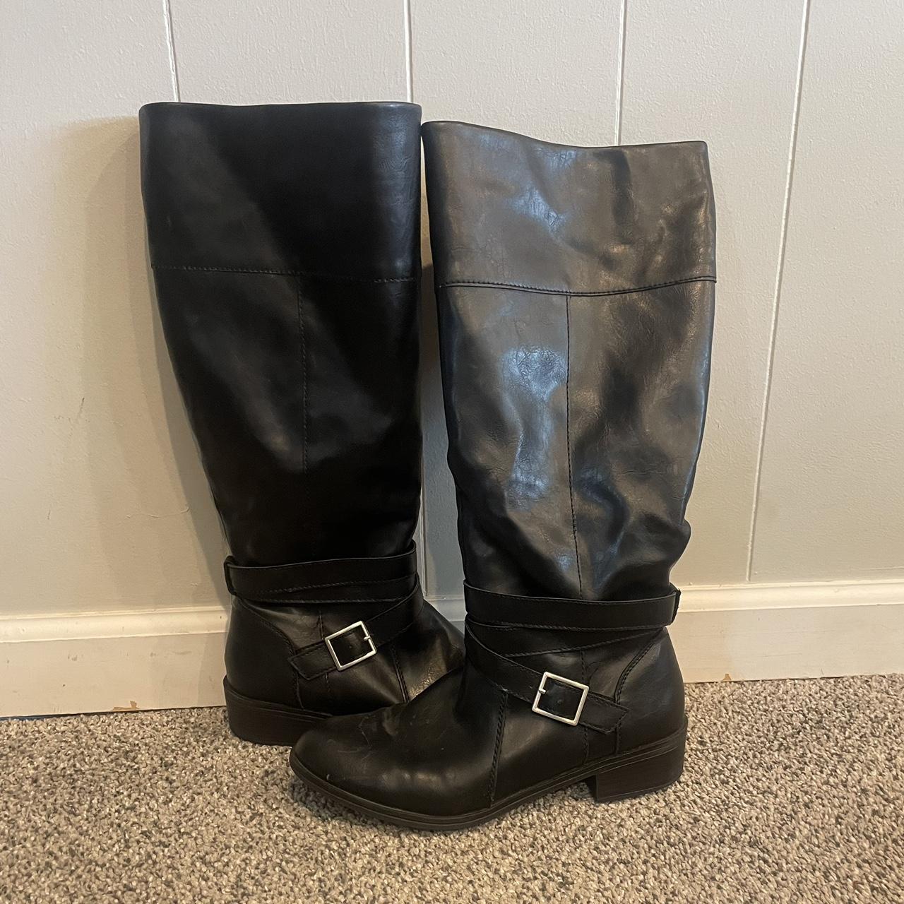 Tall Black Arizona Boots Women’s tall black small... - Depop